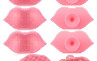 Pink Silicone Lip Scrub Brush Silicone Exfoliating Brush Tool for Women Using A Silicone Smoothing Tool