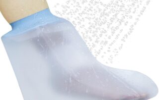 Post-cure Silicone Rubber Waterproof Foot Cover for Shower Reusable Elastic Cast Bag for Bandage