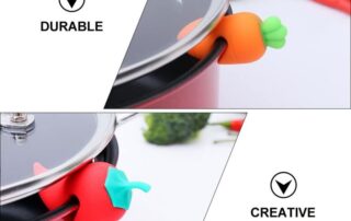 Pot Lid Overflow Preventer Carrot Pot Lid Holder Pot Cover Holder Lid Protector Clips