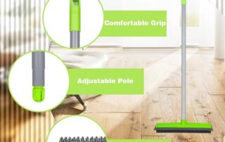 Rubber Broom Pet Hair Remover Silicone Brooms for Floor Cleaning Carpet Squeegee Sweep