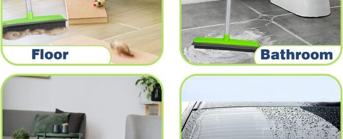 Rubber Broom Pet Hair Remover Silicone Brooms for Floor Cleaning Carpet Squeegee Sweep