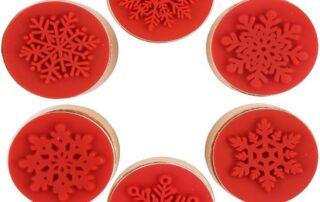 Rubber Stamp-making Tools Snowflake Floral Wooden Rubber Stamps for Card Making