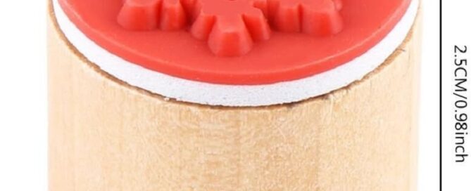 Rubber Stamp-making Tools Snowflake Floral Wooden Rubber Stamps for Card Making