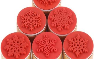 Rubber Stamp-making Tools Snowflake Floral Wooden Rubber Stamps for Card Making