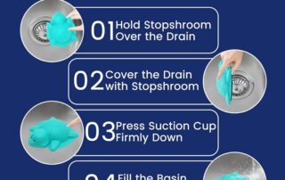 Rubber Tube Expander Bath Overflow Drain Cover Silicone with Strong Suction Cups for Deeper Baths