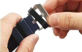 Rubber Watch Band Loop Holder Silicone Rubber Watch Belt Durable Fastener Retainer