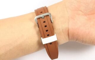 Rubber Watch Band Loop Holder Silicone Rubber Watch Belt Durable Fastener Retainer