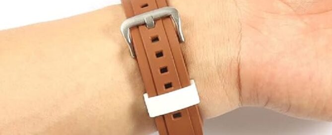 Rubber Watch Band Loop Holder Silicone Rubber Watch Belt Durable Fastener Retainer