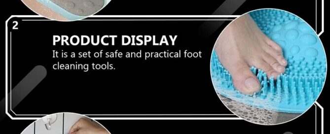 Shower Foot Scrubber Foot rubbing File Cleaning Tool Foot Care Pedicure Silicone feet