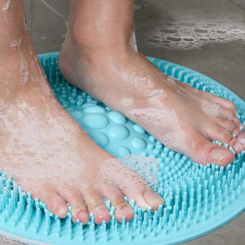 Shower Foot Scrubber Foot rubbing File Cleaning Tool Foot Care Pedicure Silicone feet