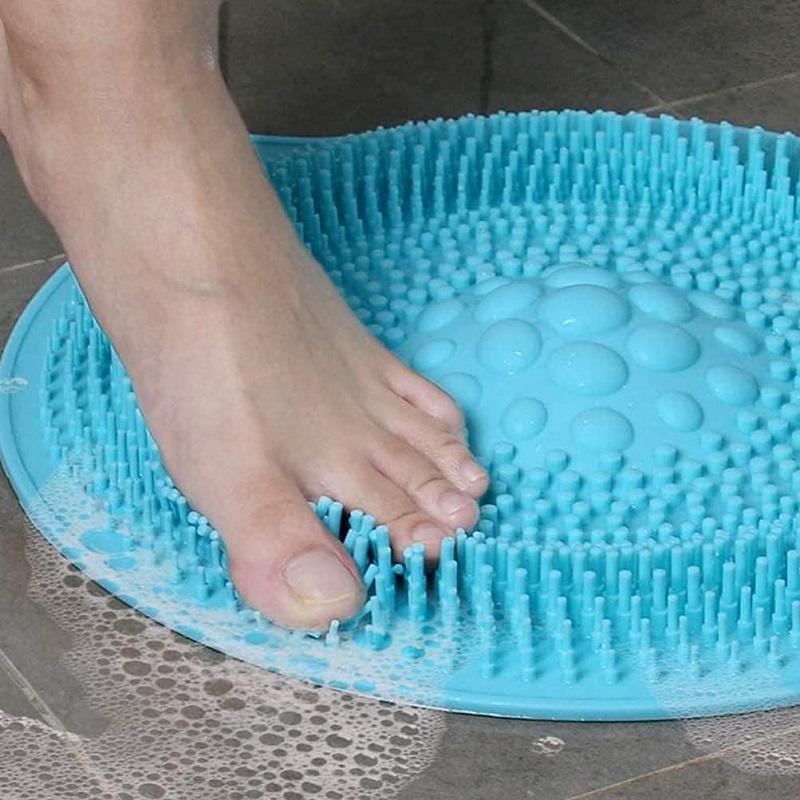 Shower Foot Scrubber Foot rubbing File Cleaning Tool Foot Care Pedicure Silicone feet