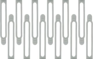 Silicone Cable Ties Reusable Cord Ties for Electrical Cords Bundling Fastening Charging Cords Earphone Cable