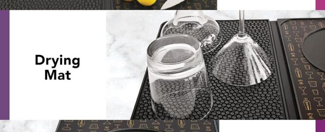 Silicone Cocktail Bar Mat for Countertop Versatile Bar Spill Mat Non-Slip Cutting Board