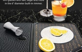 Silicone Cocktail Bar Mat for Countertop Versatile Bar Spill Mat Non-Slip Cutting Board