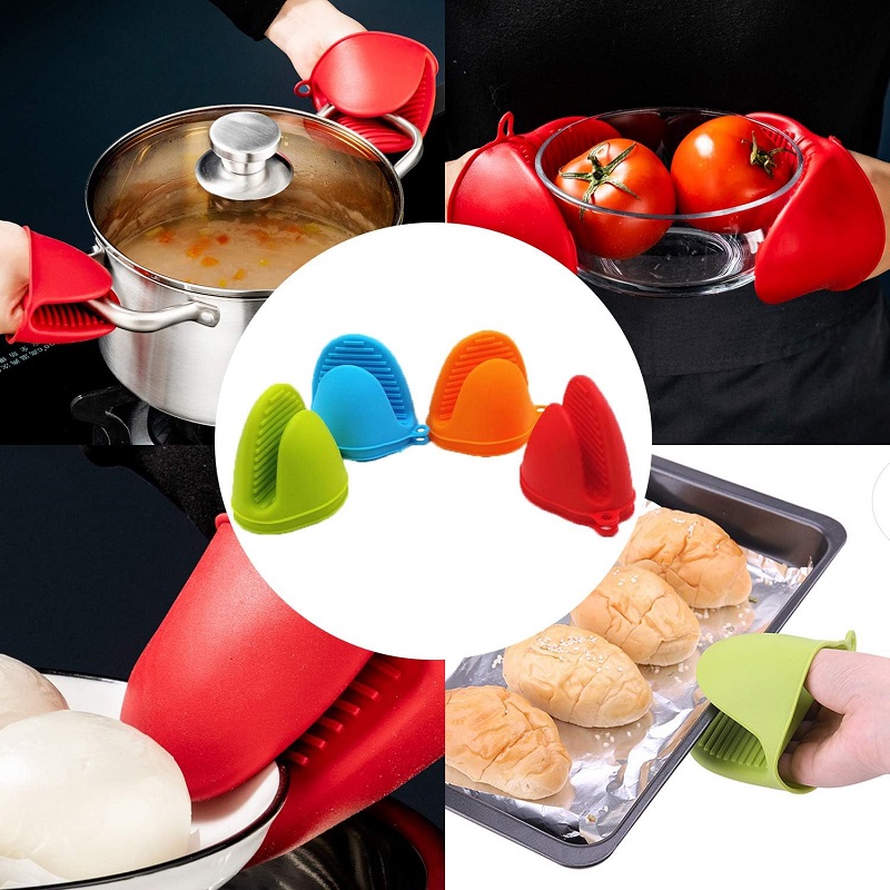 Silicone Cooking Pinch Grips Oven Mitts Potholder for Kitchen Cooking and Baking