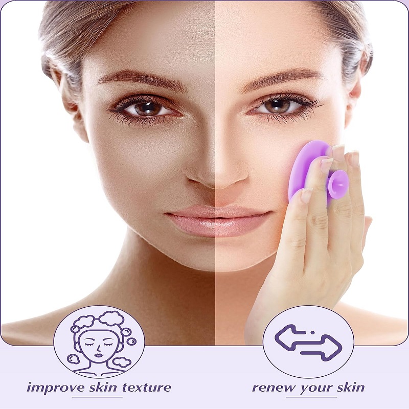 Silicone Face Scrubber Exfoliator Face Cleansing Brush Pad Blackhead Silicone Rubber Remover