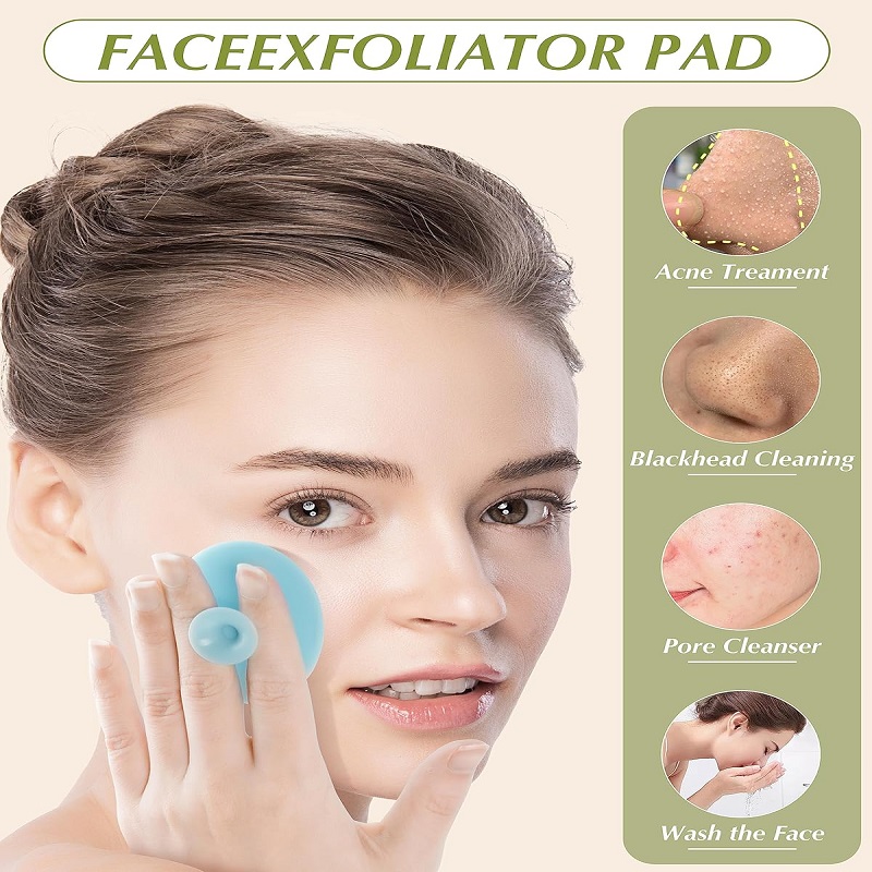 Silicone Face Scrubber Exfoliator Face Cleansing Brush Pad Blackhead Silicone Rubber Remover