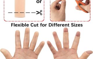 Silicone Finger Sleeves Silicones Finger Protectors Waterproof Finger Cover for Finger Cracking