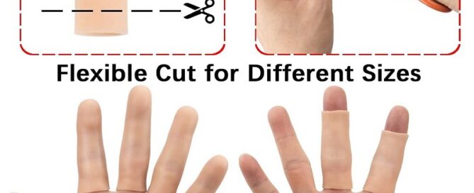 Silicone Finger Sleeves Silicones Finger Protectors Waterproof Finger Cover for Finger Cracking
