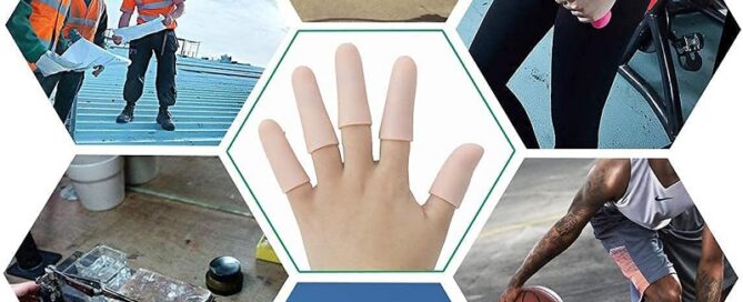 Silicone Finger Sleeves Silicones Finger Protectors Waterproof Finger Cover for Finger Cracking