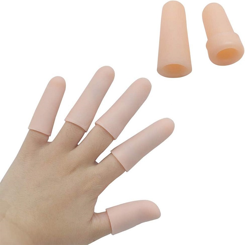 Silicone Finger Sleeves Silicones Finger Protectors Waterproof Finger Cover for Finger Cracking