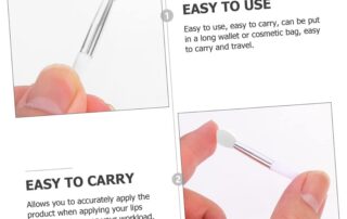 Silicone Lip Brush Silicone Flat Lip Balm Applicators Professional Makeup Brush Tool Silicone Lip Filler Brush