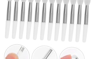 Silicone Lip Brush Silicone Flat Lip Balm Applicators Professional Makeup Brush Tool Silicone Lip Filler Brush
