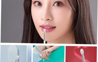 Silicone Lip Brush Silicone Flat Lip Balm Applicators Professional Makeup Brush Tool Silicone Lip Filler Brush