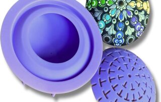 Silicone Mold for Making Stones Round Smooth Pebbles Painting Drawing Mold Using A Silicone Smoothing Tool