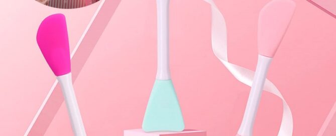 Silicone Needle Applicator Silicone Face Mask Brush Facial Mud Mask Applicator Brush