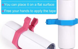 Made of 100% High-Quality silicone. Except for applying vinyl decals on tumblers, you can also make sublimation tumblers, but also for coffee cups, glass cans, mugs, wine bottles, mason jars, etc. Can be used as a holder for heating shrink wrap, taping heat tape, and painting on the project.