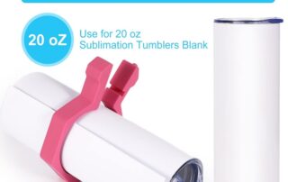 Made of 100% High-Quality silicone. Except for applying vinyl decals on tumblers, you can also make sublimation tumblers, but also for coffee cups, glass cans, mugs, wine bottles, mason jars, etc. Can be used as a holder for heating shrink wrap, taping heat tape, and painting on the project.