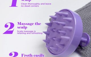 Silicone Shower Foot Scrubber Shower Body Scrubber and Hair Scalp Massager Personal Shower Cleaning Kit