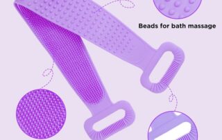 Silicone Shower Foot Scrubber Shower Body Scrubber and Hair Scalp Massager Personal Shower Cleaning Kit