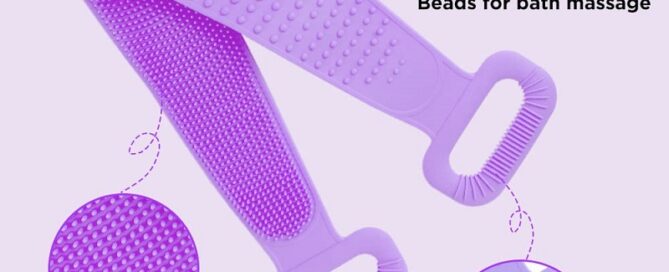 Silicone Shower Foot Scrubber Shower Body Scrubber and Hair Scalp Massager Personal Shower Cleaning Kit
