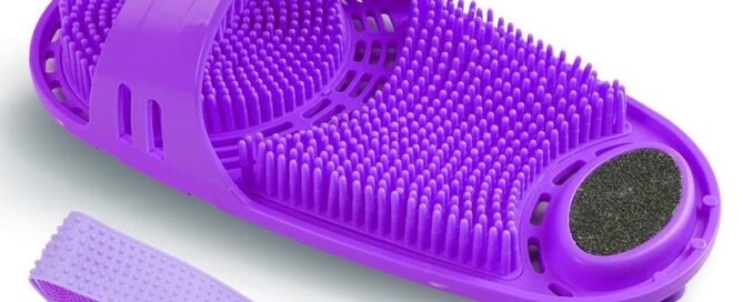 Silicone Shower Foot Scrubber Shower Body Scrubber and Hair Scalp Massager Personal Shower Cleaning Kit