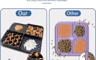 Silicone Slow Feeder Dog Bowls Lick Mat for Dogs Stuff Puppy Lick Pads