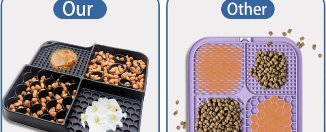 Silicone Slow Feeder Dog Bowls Lick Mat for Dogs Stuff Puppy Lick Pads