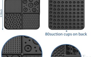 Silicone Slow Feeder Dog Bowls Lick Mat for Dogs Stuff Puppy Lick Pads