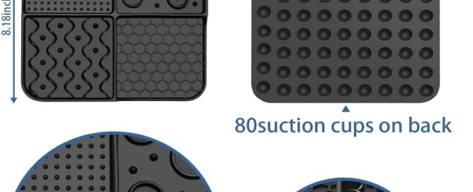 Silicone Slow Feeder Dog Bowls Lick Mat for Dogs Stuff Puppy Lick Pads