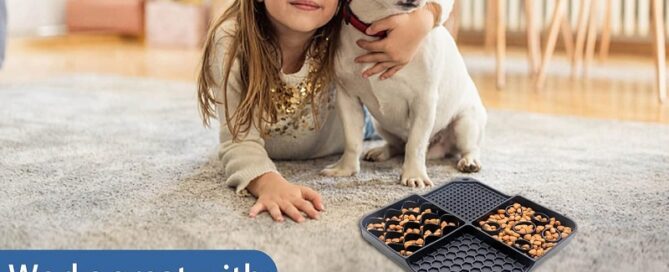 Silicone Slow Feeder Dog Bowls Lick Mat for Dogs Stuff Puppy Lick Pads