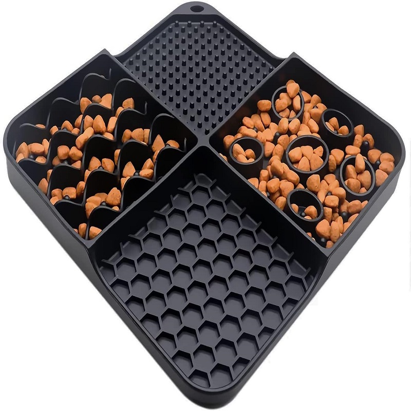 Silicone Slow Feeder Dog Bowls Lick Mat for Dogs Stuff Puppy Lick Pads