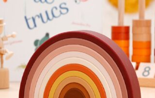 Silicone Stacking Rainbow Silicone Baby Stacking Toys Rainbow Stacked Preschool Baby Toys