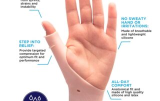 Silicone Thumb Wrist Support Waterproof Wrist Brace Silicone Hand Brace Cool Wrap For Arthritis