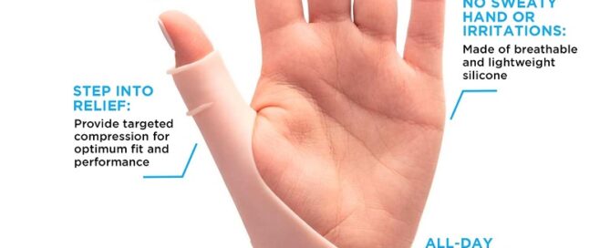 Silicone Thumb Wrist Support Waterproof Wrist Brace Silicone Hand Brace Cool Wrap For Arthritis