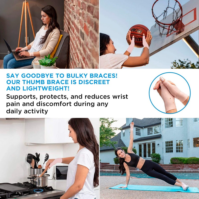 Silicone Thumb Wrist Support Waterproof Wrist Brace Silicone Hand Brace Cool Wrap For Arthritis