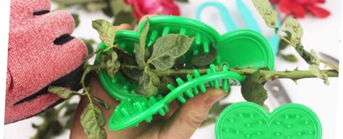Stab Clip Silicone Garden Stripper Thorn Leaf Stripping Tool Rubber Flower Thorn Remover
