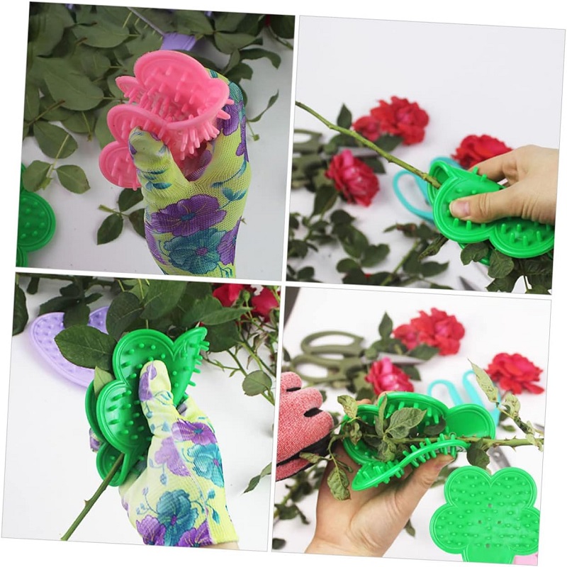 Stab Clip Silicone Garden Stripper Thorn Leaf Stripping Tool Rubber Flower Thorn Remover