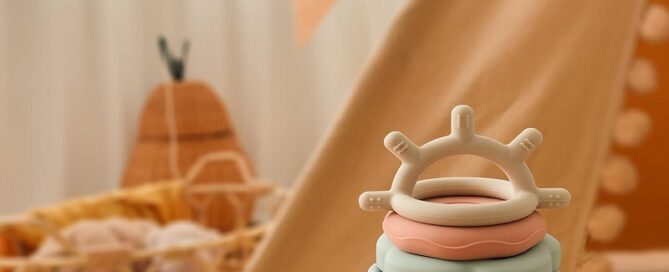 Stacks of Circles Soft Teething Toy Educational Learning Baby Toy Stacking Ring Toys for Babies