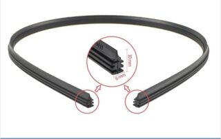 Vehicle wiper Universal Auto Vehicle Insert Soft Rubber Strip For Frameless Wiper Windscreen Rubber Tool
